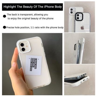 Suitable For iPhone Series Anti-Fall Transparent 3-In-1 Mobile Phone Case