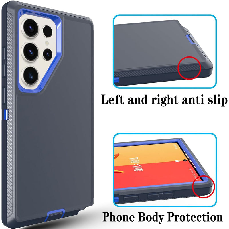 Suitable For Samsung S25 Series Frosted Soft Rubber Double-sided Anti-fall Mobile Phone Case