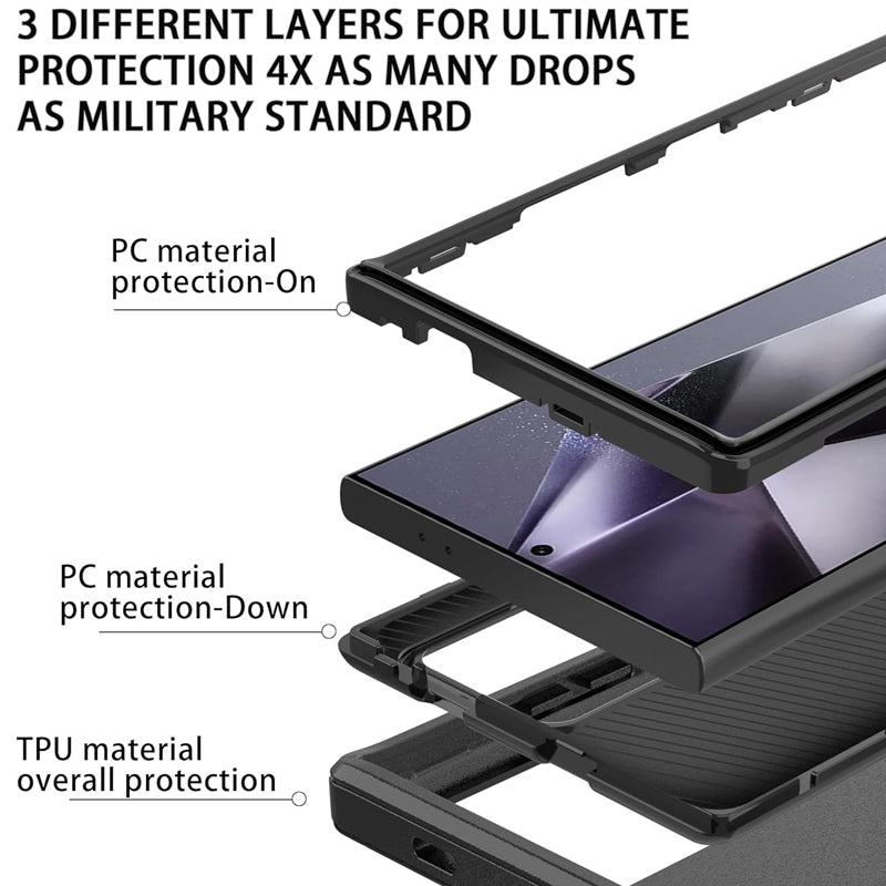 Suitable For Samsung S25 Series Frosted Soft Rubber Double-sided Anti-fall Mobile Phone Case